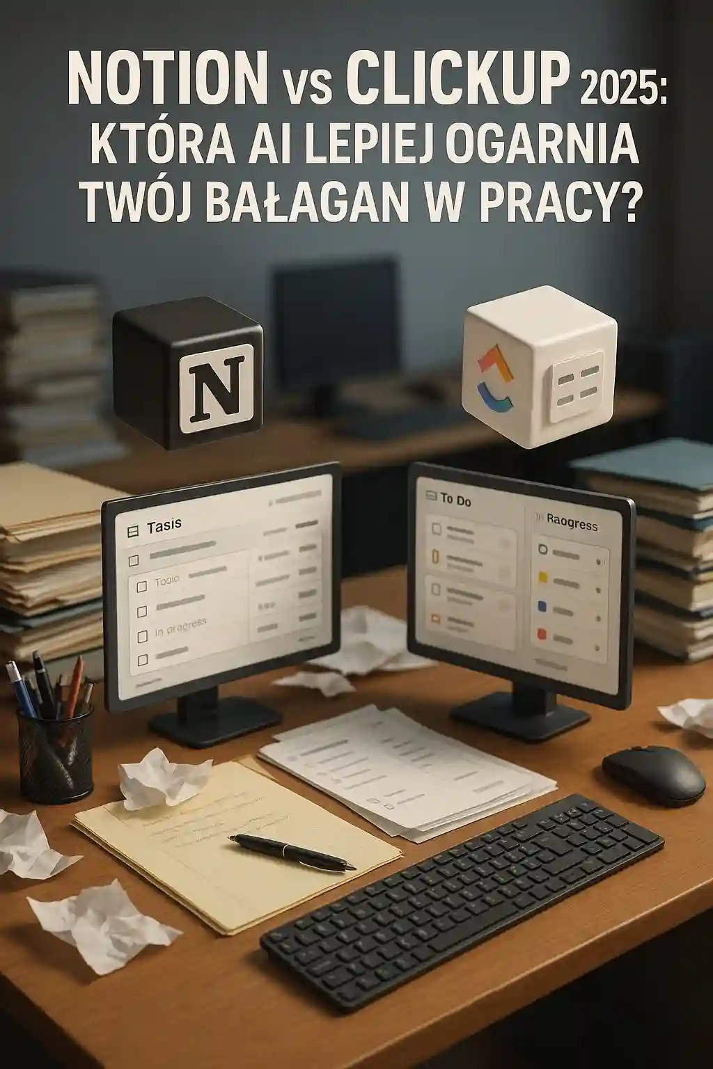 Notion vs ClickUp 2025: Która AI lepiej ogarnia Twój bałagan w pracy?